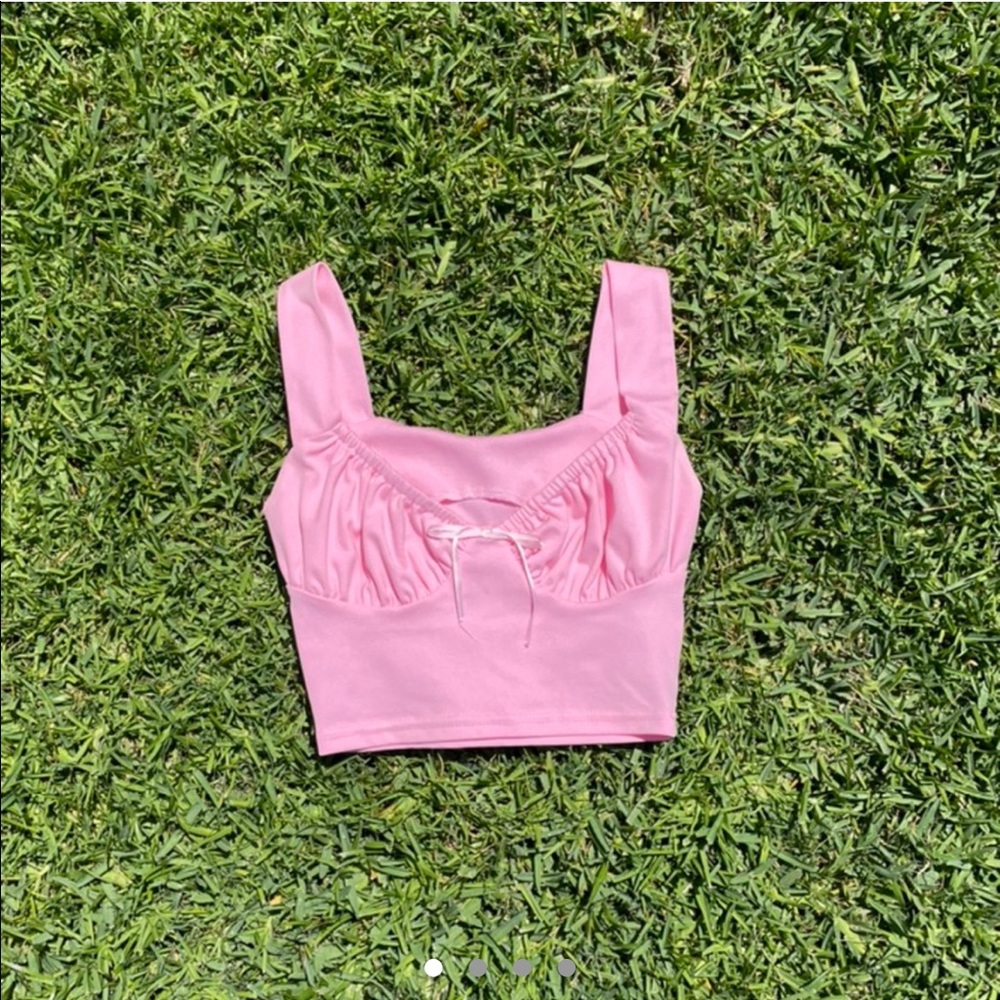 pink bustier